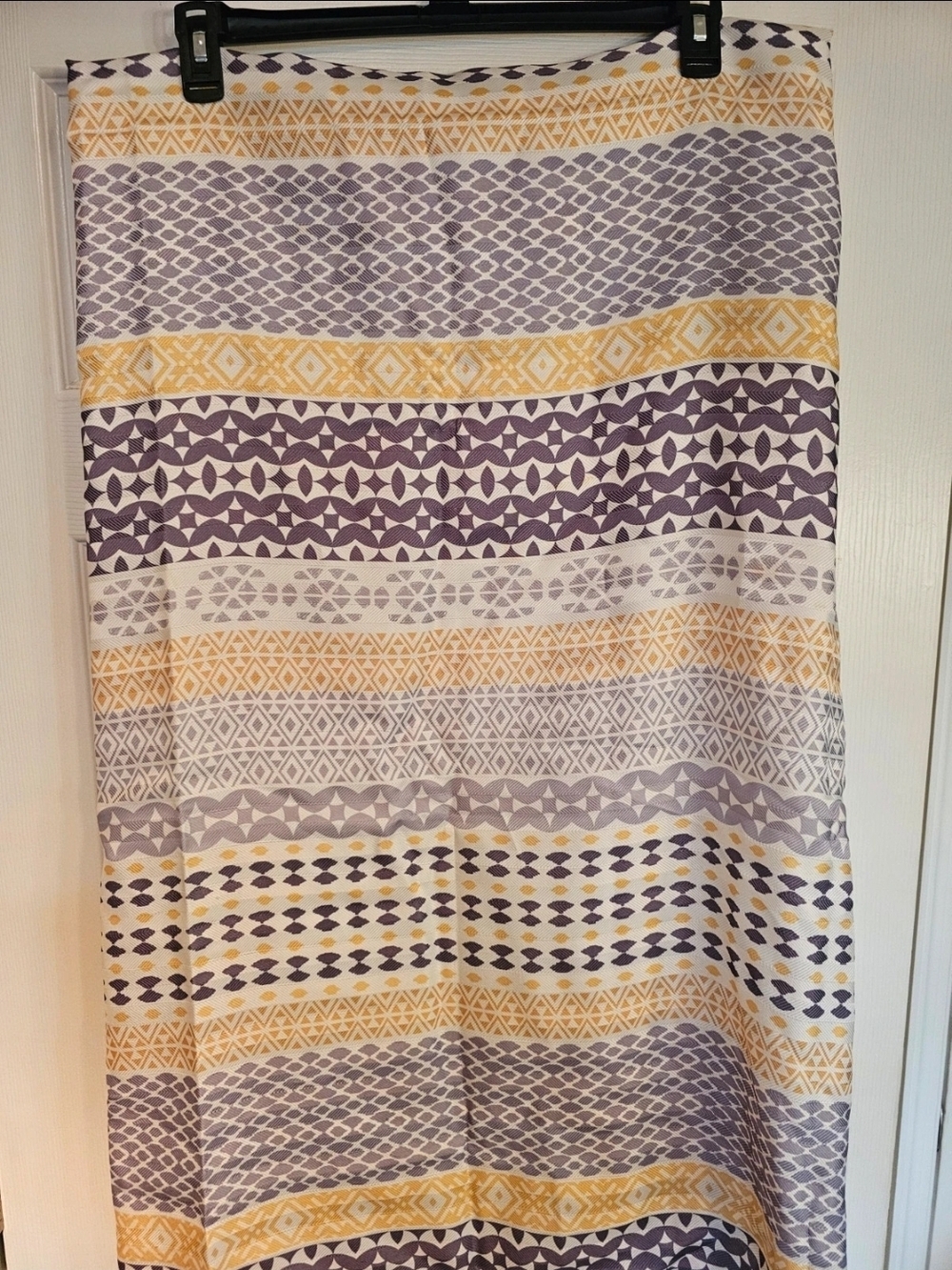Better Homes And Gardans Fabric Shower Curtain. Gray And Yellow